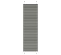 vidaXL Estor Plisado Antracita 65x200 cm Tela Ancho 64,4 cm Poliéster