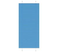 vidaXL Estor Plisado azul 90x200 cm Tela Ancho 89,4 cm Poliéster
