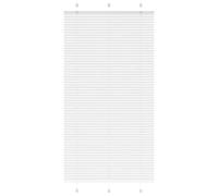 vidaXL Estor Plisado blanco 105x200 cm Tela Ancho 104,4 cm Poliéster