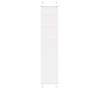 vidaXL Estor Plisado blanco 40x200 cm Tela Ancho 39,4 cm Poliéster