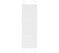 vidaXL Estor Plisado blanco 45x150 cm Tela Ancho 44,4 cm Poliéster