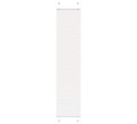 vidaXL Estor Plisado blanco 50x200 cm Tela Ancho 49,4 cm Poliéster