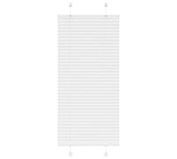 vidaXL Estor Plisado blanco 65x150 cm Tela Ancho 64,4 cm Poliéster