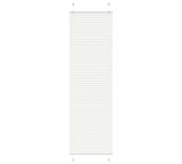 vidaXL Estor Plisado blanco 65x200 cm Tela Ancho 64,4 cm Poliéster