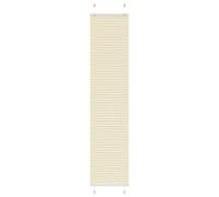 vidaXL Estor Plisado crema 50x200 cm Tela Ancho 49,4 cm Poliéster