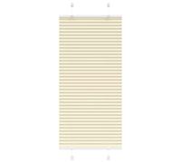 vidaXL Estor Plisado crema 60x150 cm Tela Ancho 59,4 cm Poliéster