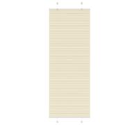 vidaXL Estor Plisado crema 75x200 cm Tela Ancho 74,4 cm Poliéster