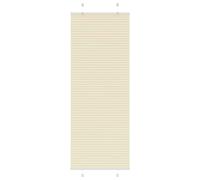 vidaXL Estor Plisado crema 80x200 cm Tela Ancho 79,4 cm Poliéster