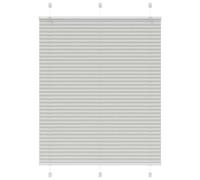 vidaXL Estor Plisado gris claro 105x150 cm Tela Ancho 104,4 cm