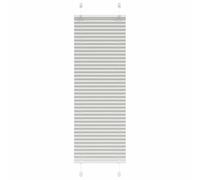 vidaXL Estor plisado gris claro, 40 x 150 cm, ancho de la tela de 39,4 cm, poliéster, estor plegable, Klemmfix, estor plisado, persiana para ventanas