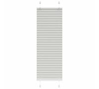 vidaXL Estor Plisado gris claro 40x150 cm Tela Ancho 39,4 cm Poliéster