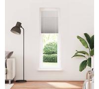 vidaXL Estor Plisado gris claro 55x200 cm Tela Ancho 54,4 cm Poliéster