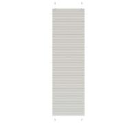 vidaXL Estor Plisado Gris Claro 55x200 cm Tela Ancho 54,4 cm Poliéster, Estor Plisado para Ventana, Estor Plisado para Ventana, Estor Tipo acordeón para Ventana