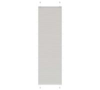 vidaXL Estor Plisado gris claro 60x200 cm Tela Ancho 59,4 cm Poliéster