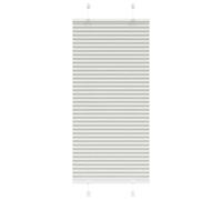 vidaXL Estor Plisado gris claro 65x150 cm Tela Ancho 64,4 cm Poliéster