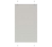 vidaXL Estor Plisado Gris Claro 70x100 cm Tela Ancho 69,4 cm Poliéster, Estor Plisado para Ventana, Estor Plisado para Ventana, Estor Tipo acordeón para Ventana