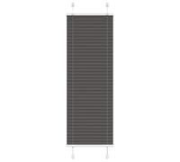 vidaXL Estor Plisado Negro 40x150 cm Tela Ancho 39,4 cm Poliéster, Estor Plisado para Ventana, Estor Plisado para Ventana, Estor Tipo acordeón para Ventana