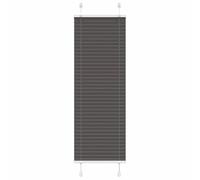 vidaXL Estor Plisado Negro 50x150 cm Tela Ancho 49,4 cm Poliéster, Estor Plisado para Ventana, Estor Plisado para Ventana, Estor Tipo acordeón para Ventana
