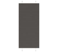 vidaXL Estor Plisado negro 85x200 cm Tela Ancho 84,4 cm Poliéster
