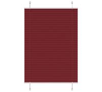 vidaXL Estor Plisado rojo burdeos 100x100 cm Tela Ancho 99,4 cm