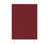 vidaXL Estor Plisado rojo burdeos 90x100 cm Tela Ancho 89,4 cm
