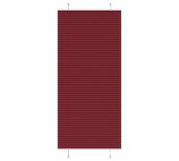 vidaXL Estor Plisado rojo burdeos 95x200 cm Tela Ancho 94,4 cm