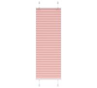 vidaXL Estor Plisado rosa 50x100 cm Tela Ancho 49,4 cm Poliéster