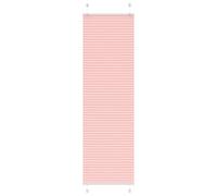 vidaXL Estor Plisado rosa 55x200 cm Tela Ancho 54,4 cm Poliéster