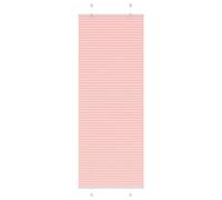 vidaXL Estor Plisado rosa 80x200 cm Tela Ancho 79,4 cm Poliéster