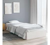 vidaXL Estructura cama individual sin colchón madera blanco 90x190 cm