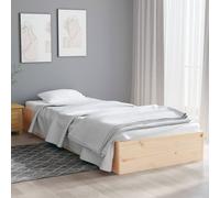 vidaXL Estructura cama individual sin colchón madera maciza 90x190 cm