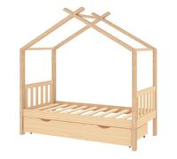 vidaXL Cama infantil estructura con cajón madera pino maciza 80x160 cm