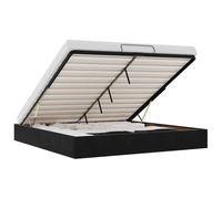 vidaXL Estructura cama otomana sin colchón terciopelo negra 200x200 cm con almacenamiento