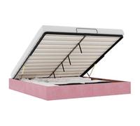 vidaXL Estructura Cama otomana sin colchón Terciopelo Rosa 200x200 cm