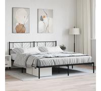 vidaXL Somier con cabecero de metal 180x200 cm