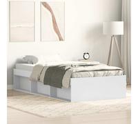 vidaXL Estructura de cama blanca 90x200 cm