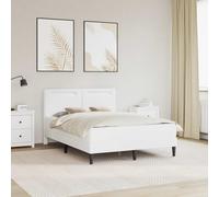 vidaXL Estructura de cama Blanco 120 x 200 cm Cuero sintético