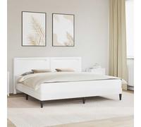 vidaXL Estructura de cama Blanco 180 x 200 cm Cuero sintético