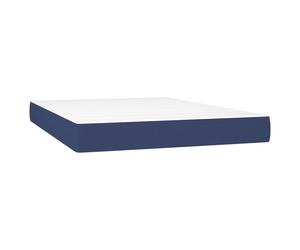 vidaXL Estructura de cama con 2 cajones madera maciza pino 160x200 cm Azul 140 x 190 cm