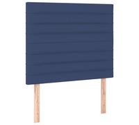 vidaXL Estructura de cama con 38 listones cabezal ajustable 90x200cm Azul