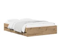 vidaXL Estructura de Cama con Almacenamiento con cajón Roble Artisan