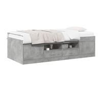 vidaXL Estructura de cama con almacenamiento - Gris Hormigón - 80 x 200 cm