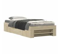vidaXL Estructura de Cama con Almacenamiento Roble Sonoma 80 x 200 cm,