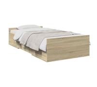 vidaXL Estructura de Cama con Almacenamiento Roble Sonoma 80 x 200 cm