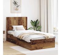 vidaXL Estructura de Cama con Almacenamiento y cabecero