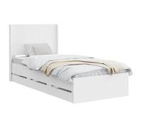 vidaXL Estructura de Cama con Almacenamiento y cabecero Blanco