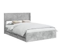 vidaXL Estructura de cama con almacenamiento y cabecero – Gris Hormigón para dormitorio