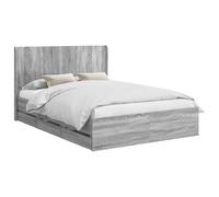 vidaXL Estructura de Cama con Almacenamiento y cabecero Gris Sonoma