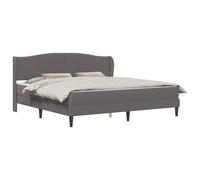 vidaXL Estructura de cama con cabecera Cuero sintético moderna Cama cuero Multitalla Gris / 180 x 200 cm 180 x 200 cm