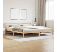 vidaXL Estructura de cama con cabecera Marrón 215,5 x 205,5 x 69,5 cm